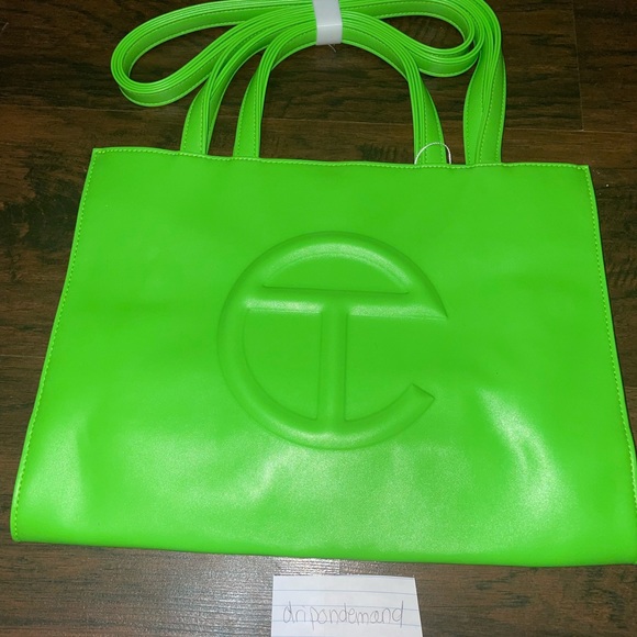 Telfar Handbags - Medium Highlighter Green Telfar Bag